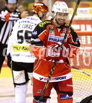 EBEL. Eishockey Bundesliga. KAC gegen EHC LIWEST Linz. Torjubel, Andreas Noedl, (KAC). Klagenfurt, am 25.10.2013
Foto: Kuess 

---
pressefotos, pressefotografie, kuess, qs, qspictures, sport, bild, bilder, bilddatenbank