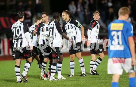 Fussball Regionalliga. VSV gegen LASK. Torjubel LASK. Villach, 31.10.2013.
Foto: Kuess
---
pressefotos, pressefotografie, kuess, qs, qspictures, sport, bild, bilder, bilddatenbank