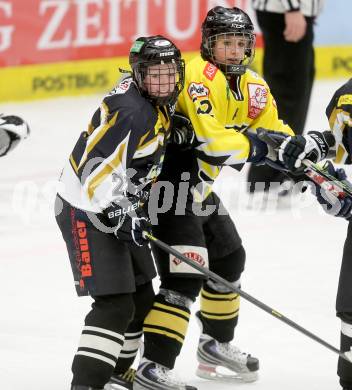 Eishockey Frauen. DEBL. EHC Gipsy Girls gegen EHV Sabres Wien. Lisa Aschgan, (Gipsy Girls), Susanne Schemmerl  (Sabres).. Villach, am 26.1.2014.
Foto: Kuess
---
pressefotos, pressefotografie, kuess, qs, qspictures, sport, bild, bilder, bilddatenbank