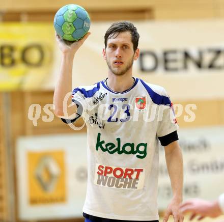 Handball HLA. SC Ferlach gegen HC Linz AG.  Matevz Cemas (Ferlach). Ferlach, 15.2.2014.
Foto: Kuess
---
pressefotos, pressefotografie, kuess, qs, qspictures, sport, bild, bilder, bilddatenbank