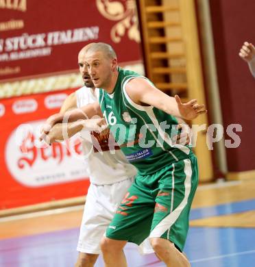 Basketball 2. Bundesliga. Woerthersee Piraten gegen BK Mattersburg Rocks. Joachim Buggelsheim (Piraten), Hallett Corey (Mattersburg). Klagenfurt, am 22.3.2014.
Foto: Kuess 
---
pressefotos, pressefotografie, kuess, qs, qspictures, sport, bild, bilder, bilddatenbank