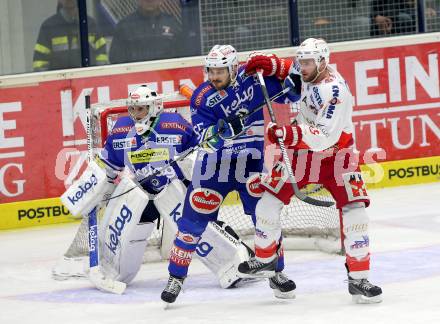 EBEL. Eishockey Bundesliga. EC VSV gegen HCB Suedtirol. Jean Philippe Lamoureux, Scott Hotham, (VSV), MacGregor Sharp  (Bozen). Villach, am 25.3.2014.
Foto: Kuess 


---
pressefotos, pressefotografie, kuess, qs, qspictures, sport, bild, bilder, bilddatenbank
