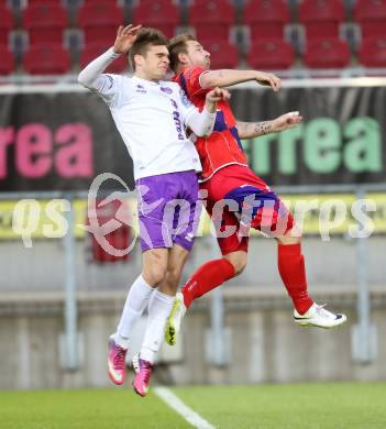 Fussball Regionalliga. SK Austria Klagenfurt gegen SAK. Damir Grgic, (Austria Klagenfurt), Darijo Biscan (SAK). Klagenfurt, 11.4.2014.
Foto: Kuess
---
pressefotos, pressefotografie, kuess, qs, qspictures, sport, bild, bilder, bilddatenbank