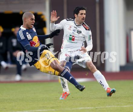 Fussball OEFB Cup. RZ Pellets WAC gegen FC Red Bull Salzburg. Ynclan Pajares Jacobo Maria,  (WAC), Borges De Cavalho Alan Douglas (Salzburg). Wolfsberg, am 16.4.2014.
Foto: Kuess

---
pressefotos, pressefotografie, kuess, qs, qspictures, sport, bild, bilder, bilddatenbank