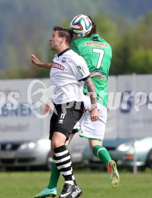 Fussball. Unterliga Ost. Kuehnsdorf gegen St. Stefan. Thomas Wotolen (Kuehnsdorf), Christopher Leopold (St. Stefan). Kuehnsdorf, 26. 4.2014.
Foto: Kuess
---
pressefotos, pressefotografie, kuess, qs, qspictures, sport, bild, bilder, bilddatenbank
