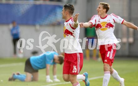 Fussball. OEFB Samsung Cup. Finale. Red Bull Salzburg gegen SKN St. Poelten. Torjubel Soriano Casas Jonatan (Salzburg). Klagenfurt, 18.6.2014.
Foto: Kuess
---
pressefotos, pressefotografie, kuess, qs, qspictures, sport, bild, bilder, bilddatenbank