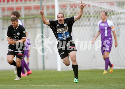 Fussball KFV Cup. Finale. SK Austria Klagenfurt gegen Lendorf. Torjubel Martin Morgenstern (Lendorf). KLagenfurt, am 20.5.2014.
Foto: Kuess
---
pressefotos, pressefotografie, kuess, qs, qspictures, sport, bild, bilder, bilddatenbank