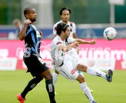 Fussball Bundesliga. RZ Pellets WAC gegen SK Austria Wien. Ynclan Pajares Jacobo Maria,  (WAC), Ola Kamara (Austria Wien). Wolfsberg, am 26.5.2014.
Foto: Kuess

---
pressefotos, pressefotografie, kuess, qs, qspictures, sport, bild, bilder, bilddatenbank