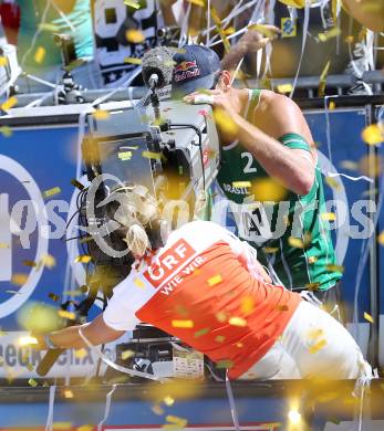 Beachvolleyball Grand Slam. Jubel Bruno Oscar SCHMIDT (BRA). Klagenfurt, 3.8.2014.
Foto: Kuess

---
pressefotos, pressefotografie, kuess, qs, qspictures, sport, bild, bilder, bilddatenbank