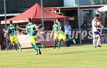 Fussball. Regionalliga. SAK gegen Voecklamarkt. Torjubel (Voecklamarkt).
Klagenfurt, 8.8.2014.
Foto: Kuess
---
pressefotos, pressefotografie, kuess, qs, qspictures, sport, bild, bilder, bilddatenbank