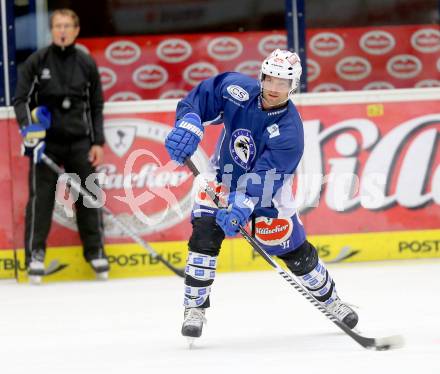 EBEL Eishockey Bundesliga. Training VSV.  John Lammers. Villach, am 8.8.2014.
Foto: Kuess
---
pressefotos, pressefotografie, kuess, qs, qspictures, sport, bild, bilder, bilddatenbank