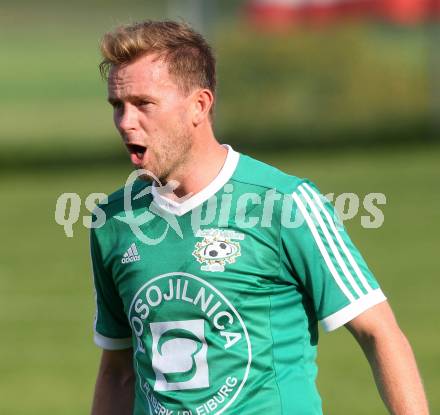 Fussball Unterliga Ost. Ludmannsdorf gegen Mittlern. Thomas Hoeller  (Mittlern). Ludmannsdorf, am 31.8.2014. 
Foto: Kuess
---
pressefotos, pressefotografie, kuess, qs, qspictures, sport, bild, bilder, bilddatenbank