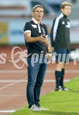 Fussball Bundesliga. RZ Pellets WAC gegen SC Wiener Neustadt. Trainer Dietmar Kuehbauer (WAC). Wolfsberg, am 30.8.2014.
Foto: Kuess

---
pressefotos, pressefotografie, kuess, qs, qspictures, sport, bild, bilder, bilddatenbank