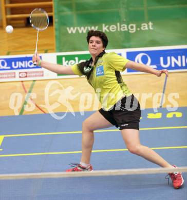 Badminton. ASKOE Kelag Kaernten gegen Wolfurt. Jenny Ertl (Kaernten). Klagenfurt, am 29.11.2014.
Foto: Kuess
---
pressefotos, pressefotografie, kuess, qs, qspictures, sport, bild, bilder, bilddatenbank