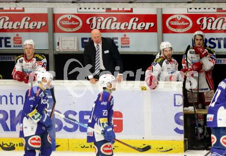 EBEL. Eishockey Bundesliga. EC VSV gegen KAC.  Trainer Doug Mason (KAC). Villach, am 18.1.2015.
Foto: Kuess 


---
pressefotos, pressefotografie, kuess, qs, qspictures, sport, bild, bilder, bilddatenbank