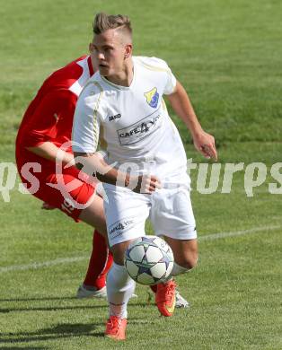 Fussball Unterliga Ost. SPG FC Poggersdorf gegen KAC 1909. Andreas Karpf (Poggersdorf). Poggersdorf, am 10.5.2015.
Foto: Kuess
---
pressefotos, pressefotografie, kuess, qs, qspictures, sport, bild, bilder, bilddatenbank