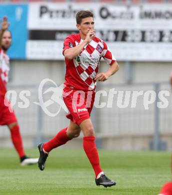 Fussball Regionalliga. SK Austria Klagenfurt gegen Kalsdorf. Torjubel Dominik Kirschner (Klagenfurt). Klagenfurt, 16.5.2015.
Foto: Kuess

---
pressefotos, pressefotografie, kuess, qs, qspictures, sport, bild, bilder, bilddatenbank