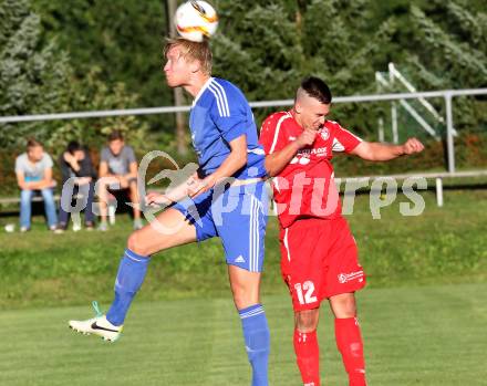 Fussball. Unterliga Ost. Ludmannsdorf gegen Ruden. Gerfried Einspieler(Ludmannsdorf), Tadej Slemenik (Ruden). Ludmannsdorf, 20.9.2015.
Foto: Kuess
---
pressefotos, pressefotografie, kuess, qs, qspictures, sport, bild, bilder, bilddatenbank