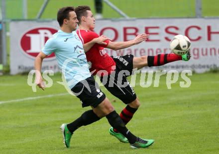 Fussball Regionalliga. Annabichler SV gegen Kalsdorf. Vahid Muharemovic, (ASV), David Immanuel Otter  (Kalsdorf). Annabichl, am 27.9.2015.
Foto: Kuess
---
pressefotos, pressefotografie, kuess, qs, qspictures, sport, bild, bilder, bilddatenbank