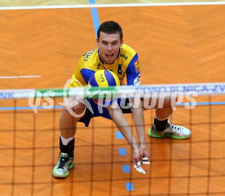 Volleyball. MEVZA. Aich/Dob gegen Mladost ZAGREB. Krasnevski Kiryll (Aich/Dob). Bleiburg, 14.10.2015.
Foto: Kuess
---
pressefotos, pressefotografie, kuess, qs, qspictures, sport, bild, bilder, bilddatenbank