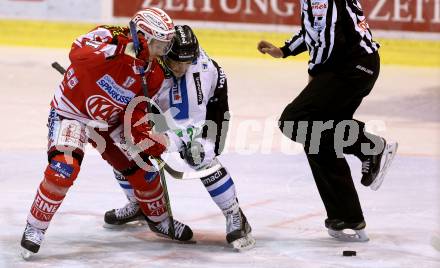 EBEL. Eishockey Bundesliga. KAC gegen HDD TELEMACH Olimpija Ljubljana. Thomas Koch,  (KAC), Gal Koren (Laibach). Klagenfurt, am 8.1.2016.
Foto: Kuess

---
pressefotos, pressefotografie, kuess, qs, qspictures, sport, bild, bilder, bilddatenbank