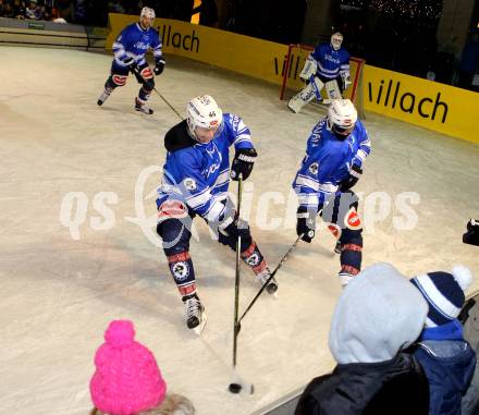 EBEL. Eishockey Bundesliga. Icefever. Showtraining VSV. Dustin Johner, Ryan McKiernan. Villach, am 12.2.2016.
Foto: Kuess
---
pressefotos, pressefotografie, kuess, qs, qspictures, sport, bild, bilder, bilddatenbank