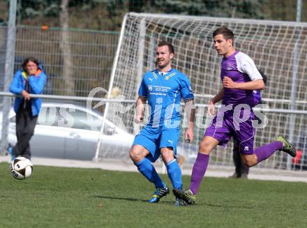 Fussball. Unterliga Ost. Austria Klagenfurt Amateure gegen Sele Zell. Matthias Arnold (Austria Klagenfurt Amateure), Toni Smrtnik (Sele Zell). Klagenfurt, 3. 4. 2016.
Foto: Kuess
---
pressefotos, pressefotografie, kuess, qs, qspictures, sport, bild, bilder, bilddatenbank