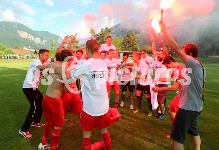 Fussball Kaerntner Liga. ATUS Ferlach gegen Feldkirchen. Jubel (Ferlach). Ferlach, am 4.6.2016.
Foto: Kuess
---
pressefotos, pressefotografie, kuess, qs, qspictures, sport, bild, bilder, bilddatenbank