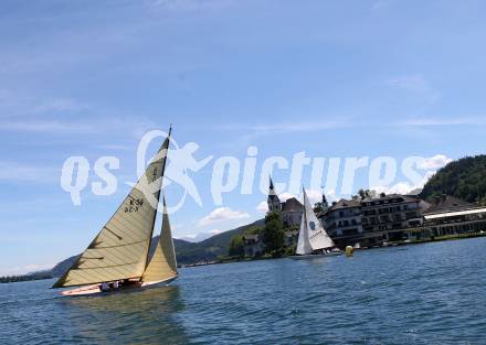 Segeln. Classic Holzboot Regatta Woerthersee. Rarahu mit Kari Khevenhueller (K34). 21.5.2016.
Foto: Kuess
---
pressefotos, pressefotografie, kuess, qs, qspictures, sport, bild, bilder, bilddatenbank