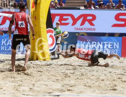 Beachvolleyball. Beach Volleyball Major Series.  Clemens DOPPLER, Alexander HORST (AUT). Klagenfurt, 29.7.2016.
Foto: Kuess
---
pressefotos, pressefotografie, kuess, qs, qspictures, sport, bild, bilder, bilddatenbank