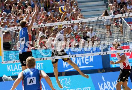 Beachvolleyball. Beach Volleyball Major Series. Thomas KUNERT, Christoph DRESSLER (AUT). Klagenfurt, 29.7.2016.
Foto: Kuess
---
pressefotos, pressefotografie, kuess, qs, qspictures, sport, bild, bilder, bilddatenbank