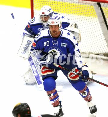 EBEL. Eishockey Bundesliga. Testspiel. VSV gegen Graz 99ers. Michael Grabner, Oliver Roy (VSV). Villach, am 19.8.2016.
Foto: Kuess
---
pressefotos, pressefotografie, kuess, qs, qspictures, sport, bild, bilder, bilddatenbank