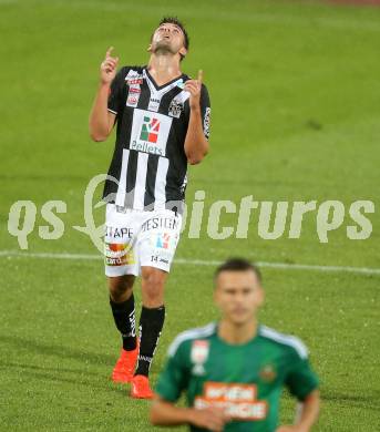 Fussball tipico Bundesliga. RZ Pellets WAC gegen SK Rapid Wien. Torjubel Philipp Prosenik (WAC). Lavanttal Arena Wolfsberg, am 21.8.2016.
Foto: Kuess
---
pressefotos, pressefotografie, kuess, qs, qspictures, sport, bild, bilder, bilddatenbank