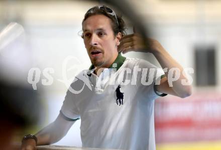 Inline-Hockey WM-Qualifikations-Turnier. Oesterreich gegen Lettland.  Trainer Herwig Gressel (Oesterreich). Steindorf, am 25.6.2016.
Foto: Kuess
---
pressefotos, pressefotografie, kuess, qs, qspictures, sport, bild, bilder, bilddatenbank