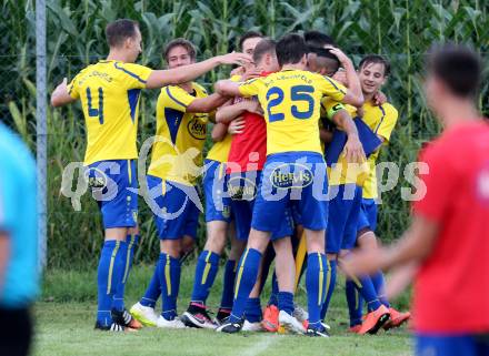 Fussball 1. Klasse C. Liebenfels gegen Donau. Torjubel  (Liebenfels). Liebenfels, am 20.8.2016.
Foto: Kuess
---
pressefotos, pressefotografie, kuess, qs, qspictures, sport, bild, bilder, bilddatenbank