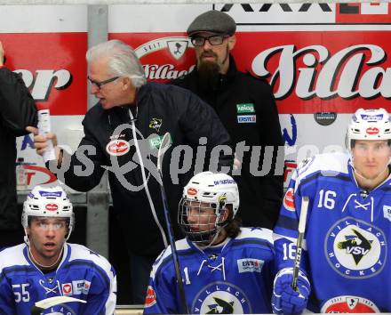 Eishockey Testspiel. VSV gegen Riessersee. Co-Trainer Markus Peintner, Trainer Greg Holst  (VSV). Villach, 26.8.2016.
Foto: Kuess
---
pressefotos, pressefotografie, kuess, qs, qspictures, sport, bild, bilder, bilddatenbank