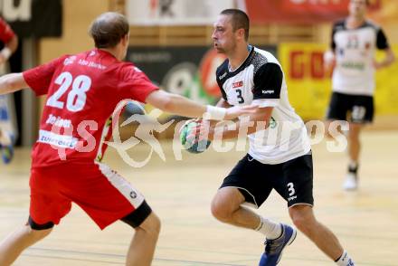 Handball HLA. SC Ferlach gegen HC Hard. Risto Arnaudovski (Ferlach). Ferlach, am 27.9.2016.
Foto: Kuess
---
pressefotos, pressefotografie, kuess, qs, qspictures, sport, bild, bilder, bilddatenbank