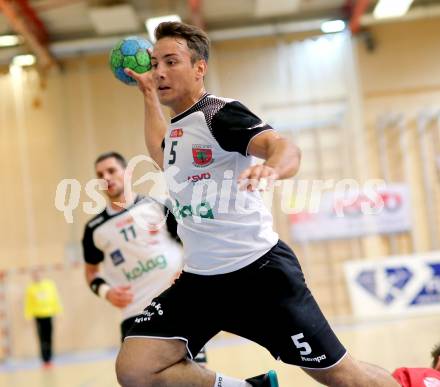 Handball HLA. SC Ferlach gegen HC Hard.  Mario Simic (Ferlach). Ferlach, am 27.9.2016.
Foto: Kuess
---
pressefotos, pressefotografie, kuess, qs, qspictures, sport, bild, bilder, bilddatenbank