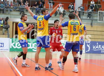 Volleyball MEVZA. SK Posojilnica Aich/Dob gegen Calcit Volleyball Kamnik. Jubel (Aich/Dob). Bleiburg, am 13.10.2016.
Foto: Kuess
---
pressefotos, pressefotografie, kuess, qs, qspictures, sport, bild, bilder, bilddatenbank