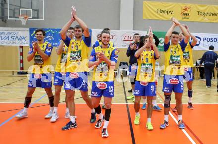 Volleyball MEVZA. SK Posojilnica Aich/Dob gegen Calcit Volleyball Kamnik. Jubel (Aich/Dob). Bleiburg, am 13.10.2016.
Foto: Kuess
---
pressefotos, pressefotografie, kuess, qs, qspictures, sport, bild, bilder, bilddatenbank