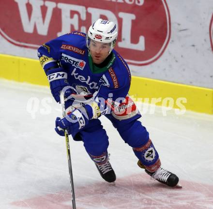 EBEL. Eishockey Bundesliga.  VSV gegen HC TWK Innsbruck Die Haie. Brock McBride (VSV). Villach, am 14.10.2016.
Foto: Kuess 
---
pressefotos, pressefotografie, kuess, qs, qspictures, sport, bild, bilder, bilddatenbank