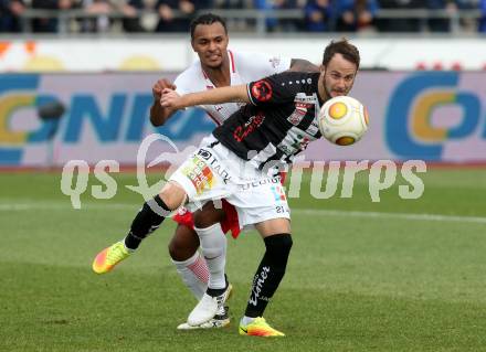 Fussball Bundesliga. RZ Pellets WAC gegen  FC Red Bull Salzburg.  Christian Klem,  (WAC), Valentino Lazaro (Salzburg). Wolfsberg, am 15.10.2016.
Foto: Kuess
---
pressefotos, pressefotografie, kuess, qs, qspictures, sport, bild, bilder, bilddatenbank