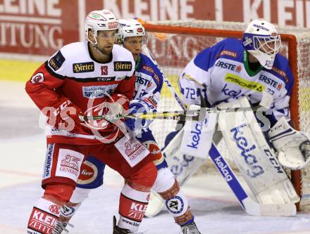 EBEL. Eishockey Bundesliga. KAC gegen VSV. Ziga Pance, (KAC), Nico Brunner, Lukas Herzog  (VSV). Klagenfurt, am 16.10.2016.
Foto: Kuess

---
pressefotos, pressefotografie, kuess, qs, qspictures, sport, bild, bilder, bilddatenbank