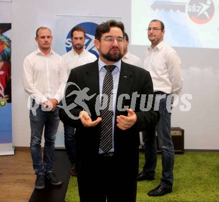 Eroeffnung Bueroraeumlichkeiten. Slowenischer Sportverband. Slovenska sportna zveza. Sportpark Klagenfurt, 18.10.2016.
Foto: Kuess
---
pressefotos, pressefotografie, kuess, qs, qspictures, sport, bild, bilder, bilddatenbank