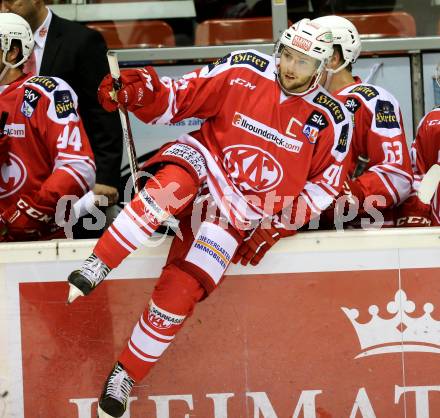 Eishockey AHL. Sky Alps Hockey League. KAC gegen Jesenice. Philipp Kreuzer (KAC). Klagenfurt, am 18.10.2016.
Foto: Kuess

---
pressefotos, pressefotografie, kuess, qs, qspictures, sport, bild, bilder, bilddatenbank