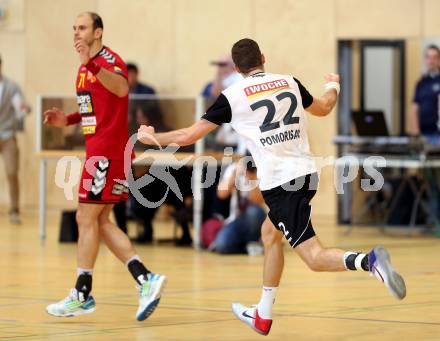 Handball HLA. SC Ferlach gegen Moser Medical UHK Krems. Jubel Dean Pomorisac (Ferlach). Ferlach, am 25.10.2016.
Foto: Kuess

---
pressefotos, pressefotografie, kuess, qs, qspictures, sport, bild, bilder, bilddatenbank