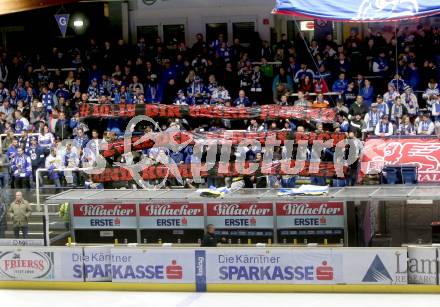 EBEL. Eishockey Bundesliga. VSV gegen	HDD Olimpija Ljubljana. Fans  (VSV). Villach, am 28.10.2016.
Foto: Kuess

---
pressefotos, pressefotografie, kuess, qs, qspictures, sport, bild, bilder, bilddatenbank
