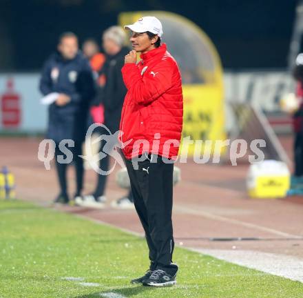 Fussball Bundesliga. RZ Pellets WAC gegen SV Mattersburg.  Trainer Ivica Vastic (Mattersburg). Wolfsberg, am 29.10.2016.
Foto: Kuess

---
pressefotos, pressefotografie, kuess, qs, qspictures, sport, bild, bilder, bilddatenbank