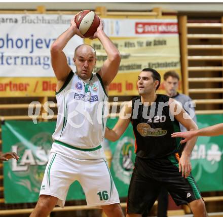 Basketball 2. Bundesliga. GD 4. Runde KOS Celovec gegen Basket Flames.  Vjeran Soldo (KOS Celovec), Gavranic Vladimir (Basket Flames). Klagenfurt, am 29.10.2016.
Foto: Kuess
---
pressefotos, pressefotografie, kuess, qs, qspictures, sport, bild, bilder, bilddatenbank