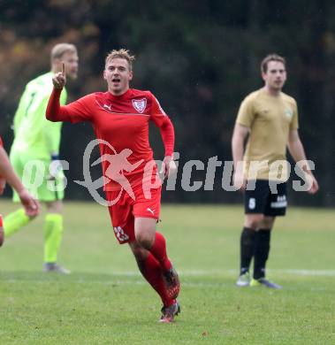 Fussball. Kaerntner Liga. Atus Ferlach gegen Koettmannsdorf. Torjubel Dejan Kern, Lukas Jaklitsch (Ferlach). Ferlach, 5.11.2016.
Foto: Kuess
---
pressefotos, pressefotografie, kuess, qs, qspictures, sport, bild, bilder, bilddatenbank